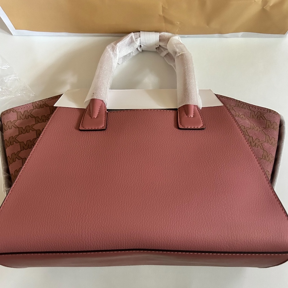 NWT Michael kors Soft Real Leather Satchel ,Rose Color - Picture 2 of 7